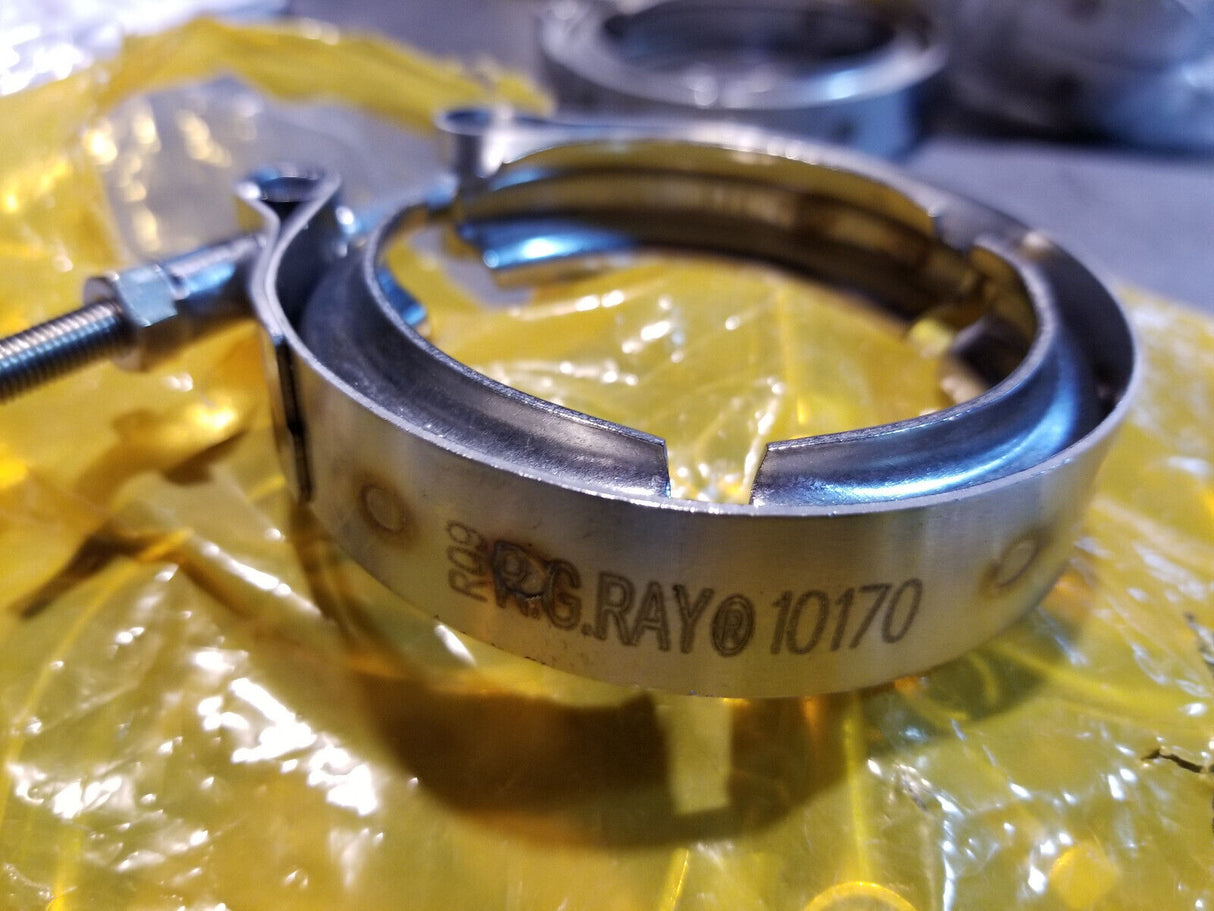 LOT OF 4 -9N-5085 Genuine OEM CATERPILLAR 80.80mm Internal Diameter Band V Clamp