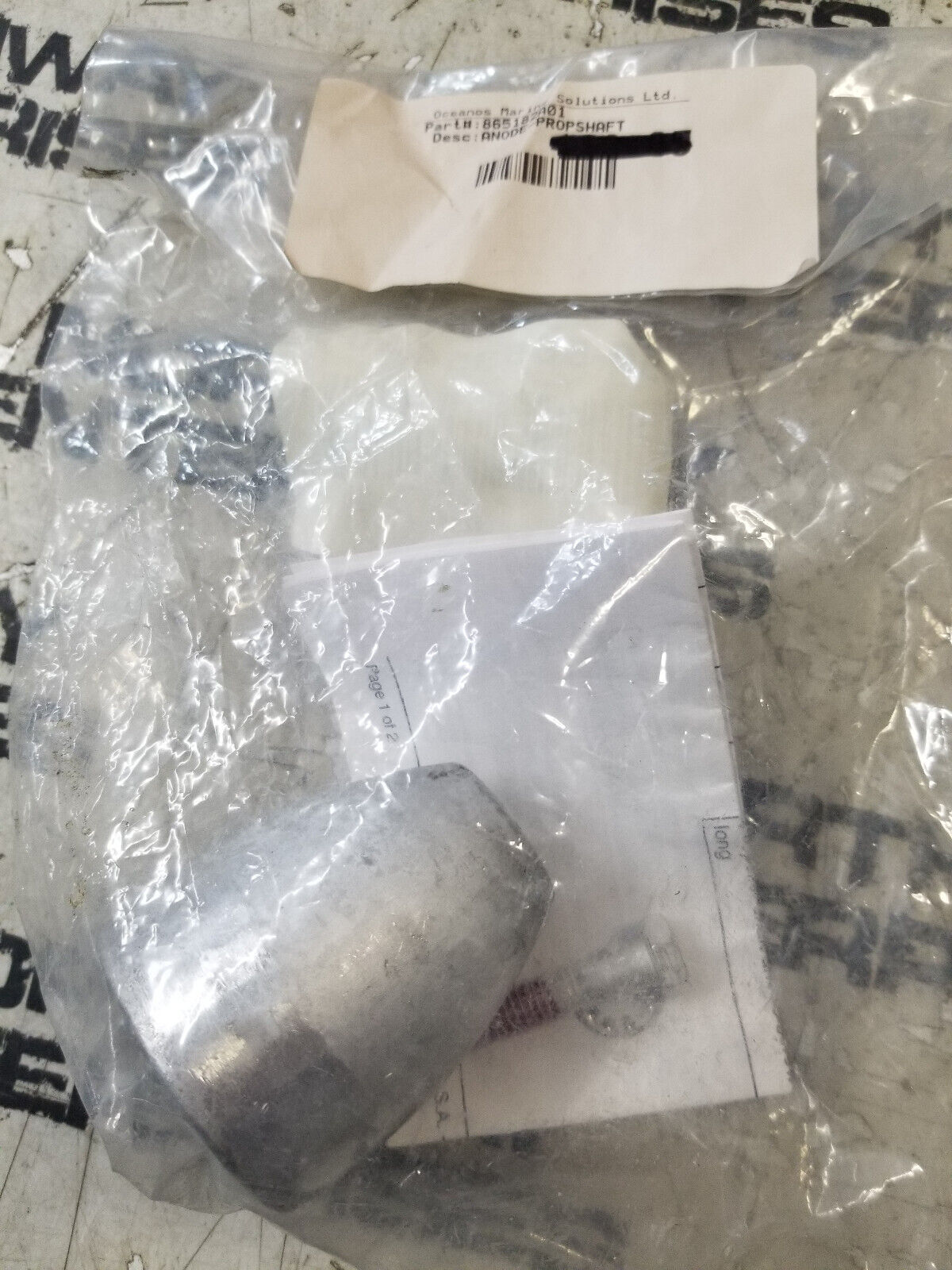 Anode Prop Nut Aluminum Bravo III 2004 To Present 865182A01