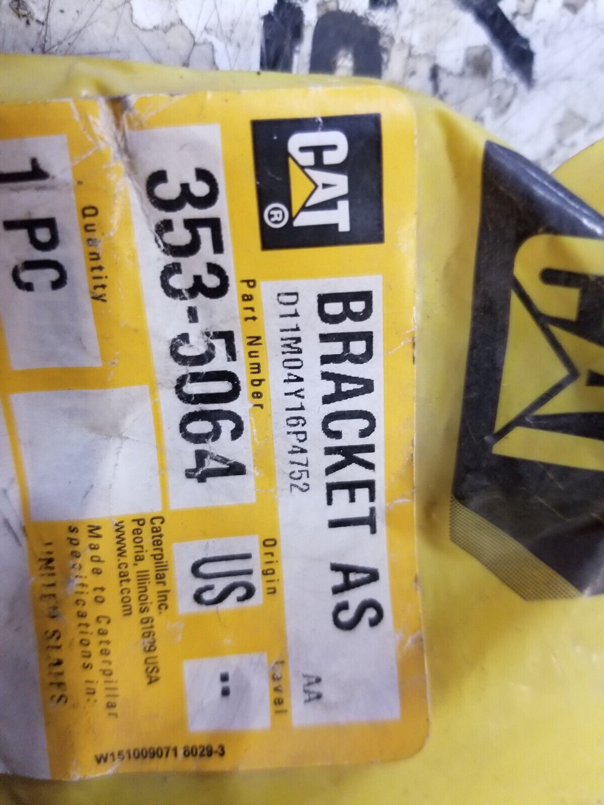 Caterpillar 353-5064 6mm Thick Angled Bracket 3535064