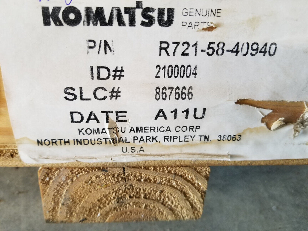 NEW KOMATSU R721-58-40940 CYLINDER ROD 2100004 867666