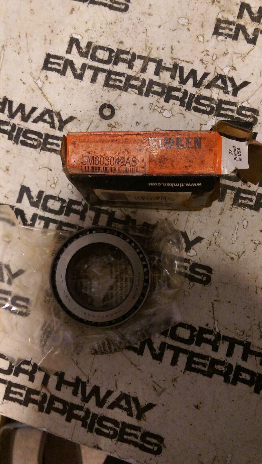 Timken LM603011 AND LM6049AS BEARING AND RACE