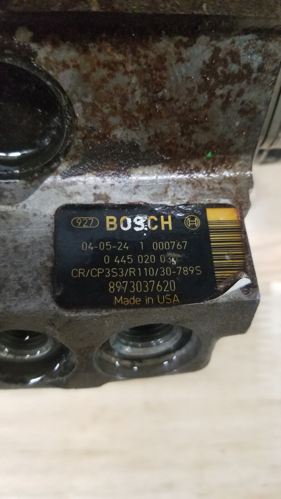 CORE 0445020030 LLY Bosch CP3 Pump GM Duramax for PARTS 8973037621 Failed Testin