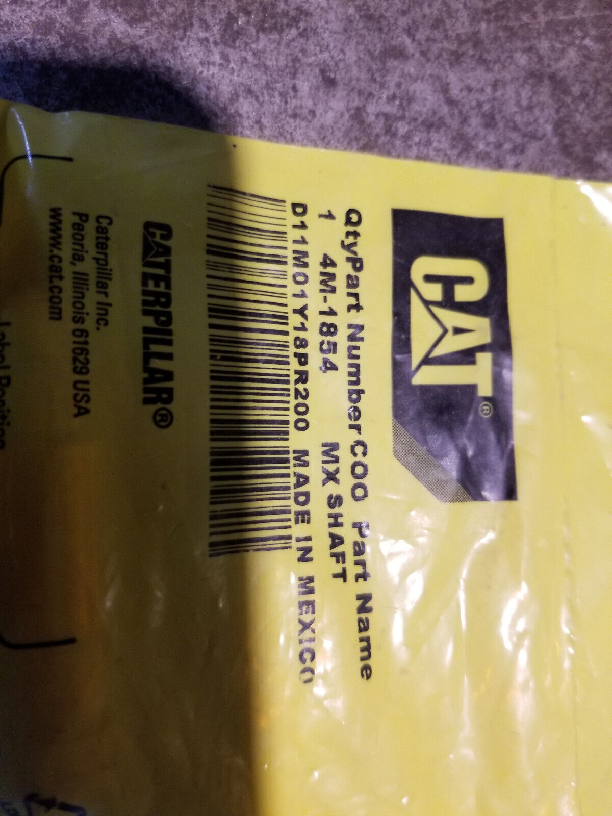 LOT OF 11PC - 4M-1854 CATERPILLAR OEM GENUINE SHAFT LEVER