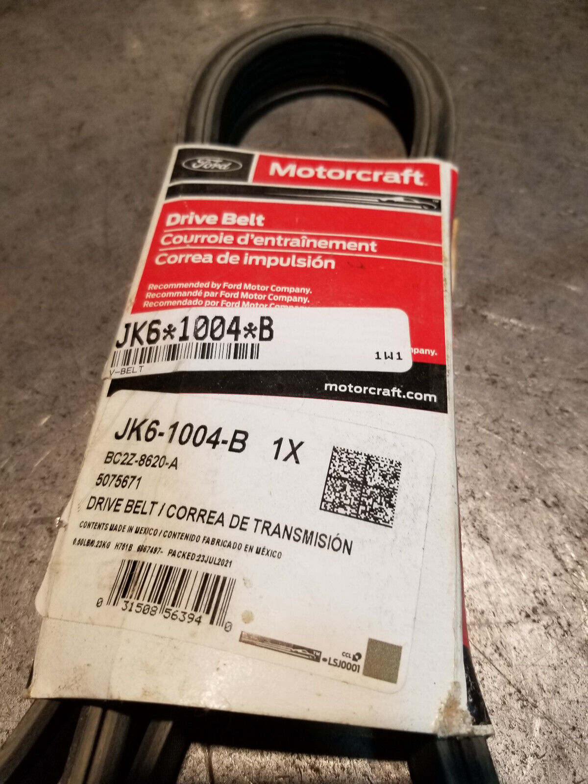 Genuine Ford Serpentine Belt BC2Z-8620-A