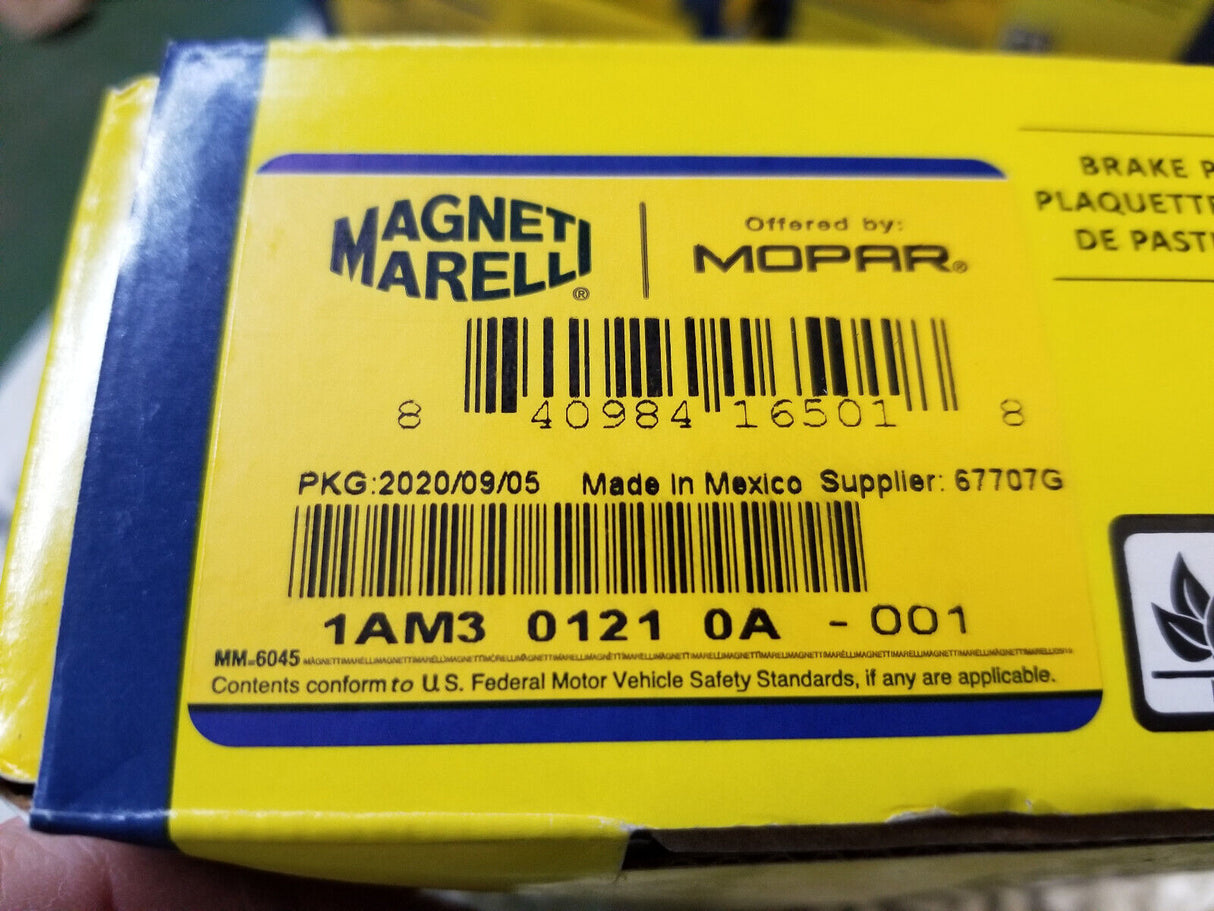 OEM MOPAR BRAKE PAD SET 1AM301210A MAGNETI MARELLI