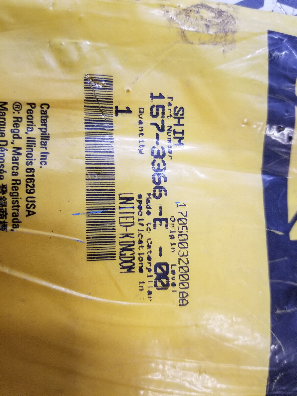 CAT 157-3366 SHIM 1573366