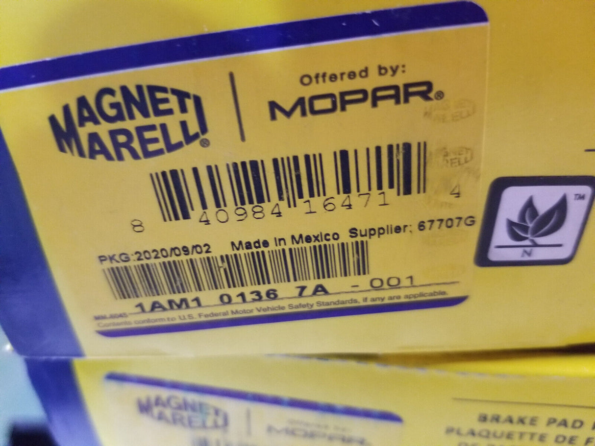OEM MOPAR BRAKE PAD SET 1AM101367A MAGNETI MARELLI