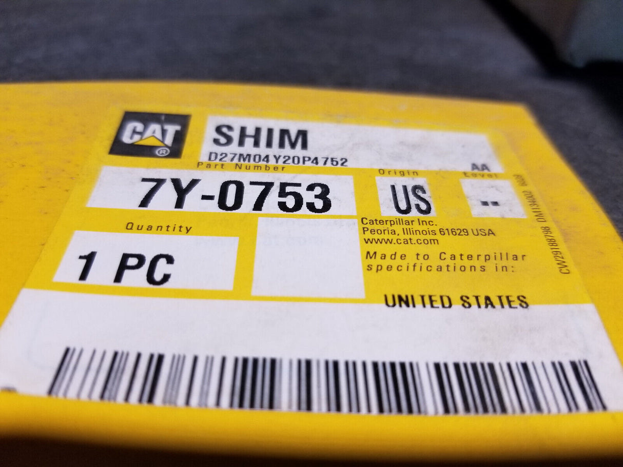 7Y-0753 CATERPILLAR Genuine OEM 1mm Thick Steel Shim