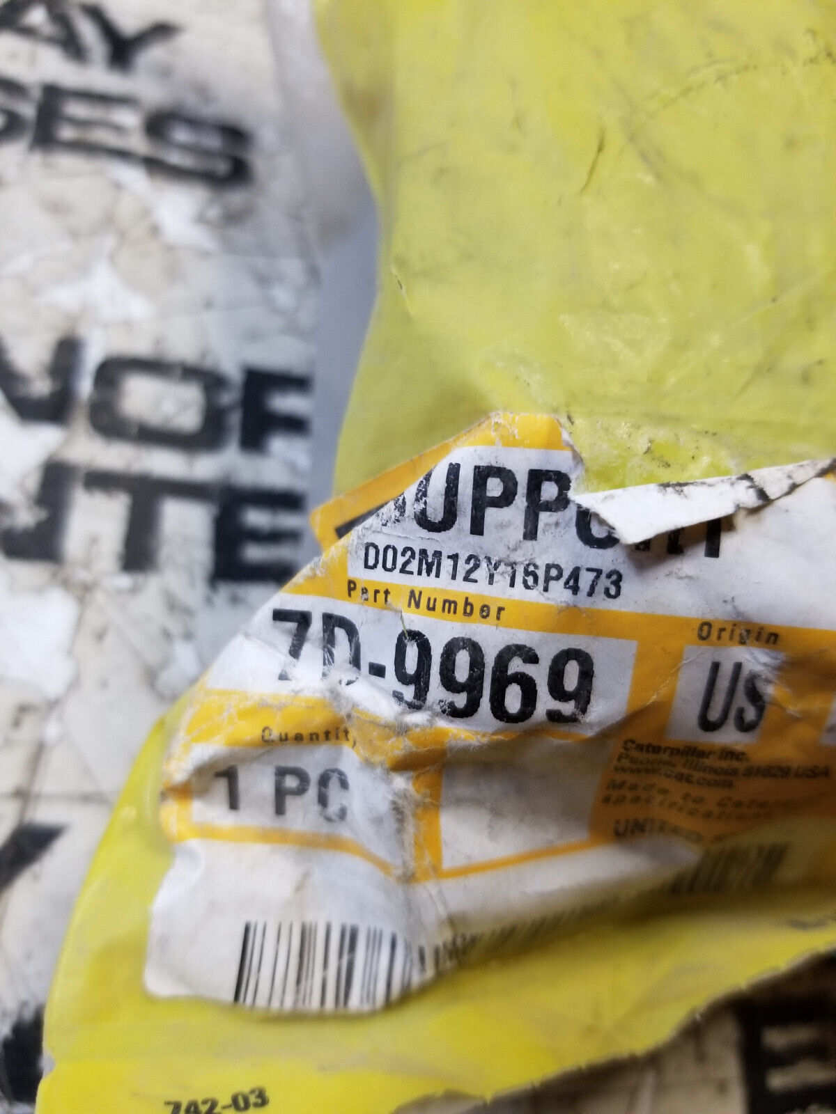 7D-9969 CATERPILLAR OEM GENUINE 45.1mm ID Mirror Mounting Clamp Support