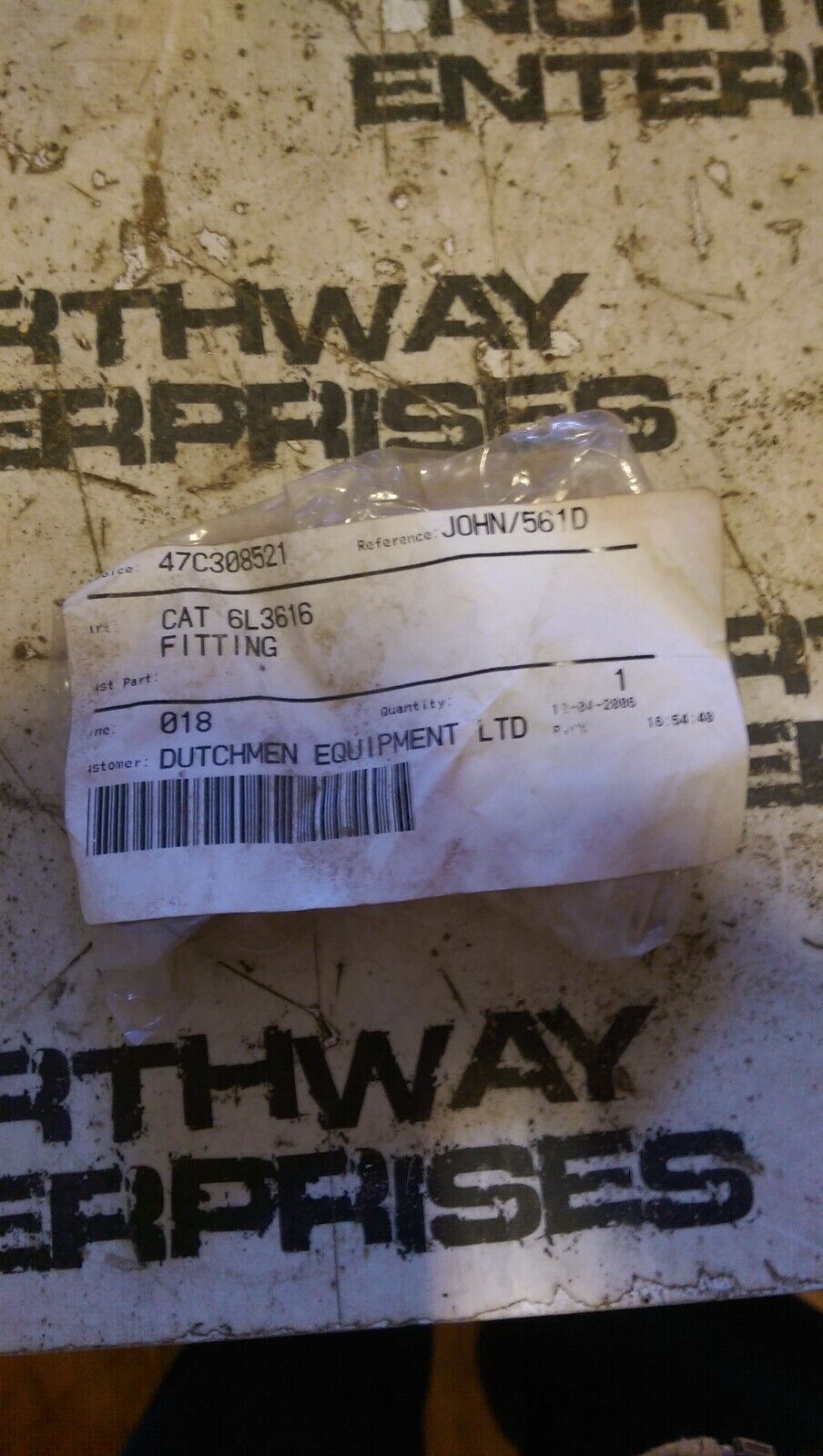 CATERPILLAR 6L-3616: ADAPTER-STRAIGHT