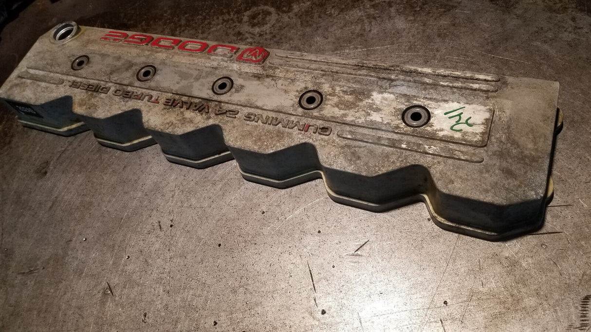 98-01 Dodge Ram Cummins 5.9L 24v turbo diesel engine VALVE COVER Silver 3941755