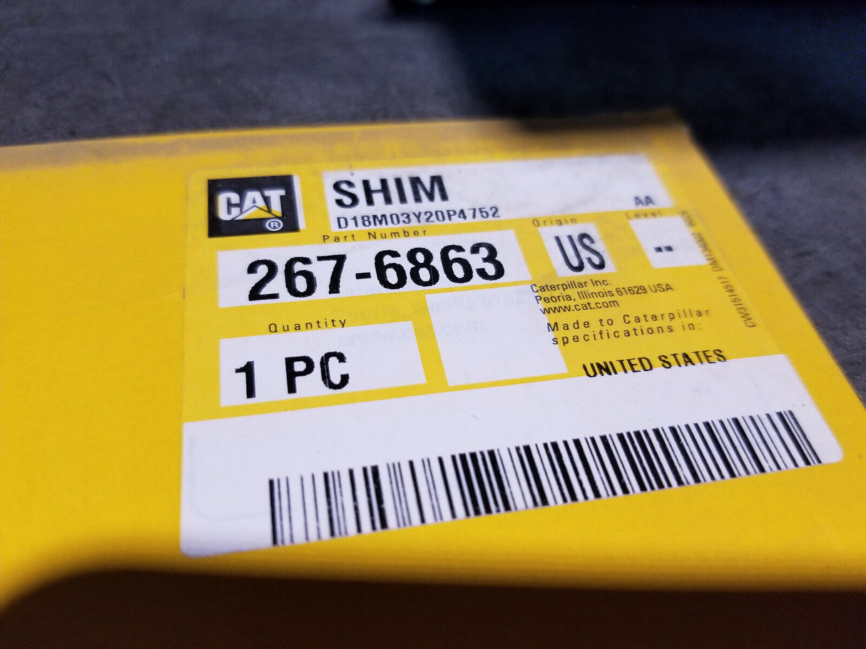 267-6863 CATERPILLAR Genuine OEM 0.75mm Thick Steel Shim
