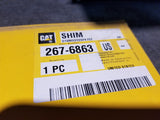 267-6863 CATERPILLAR Genuine OEM 0.75mm Thick Steel Shim