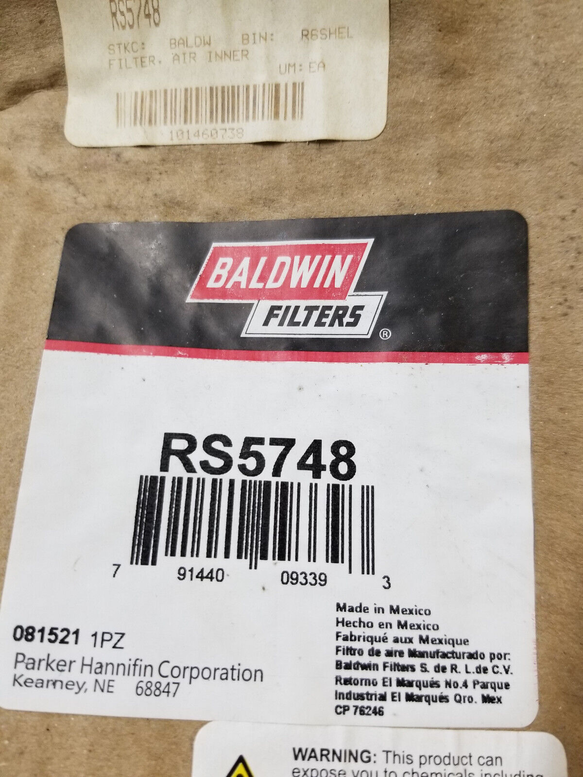 BALDWIN INNER AIR FILTER RS5748