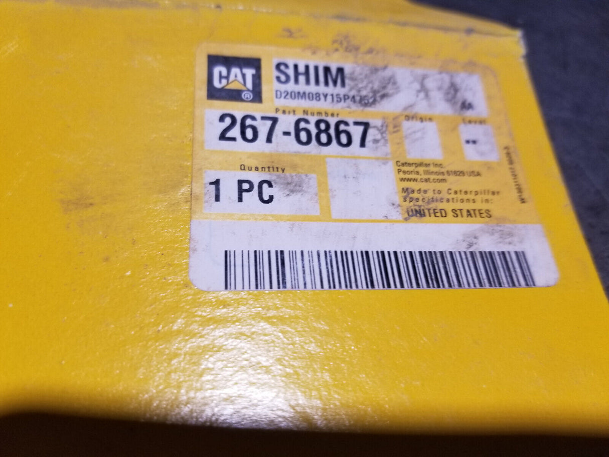 267-6867 CATERPILLAR Genuine OEM 1.2MM Final Drive Group Shim, Shim Steel
