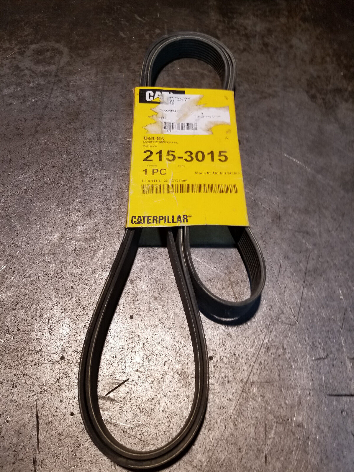 CAT 215-3015 SERPENTINE BELT 938G II 950H 962H D5N D6N 2153015