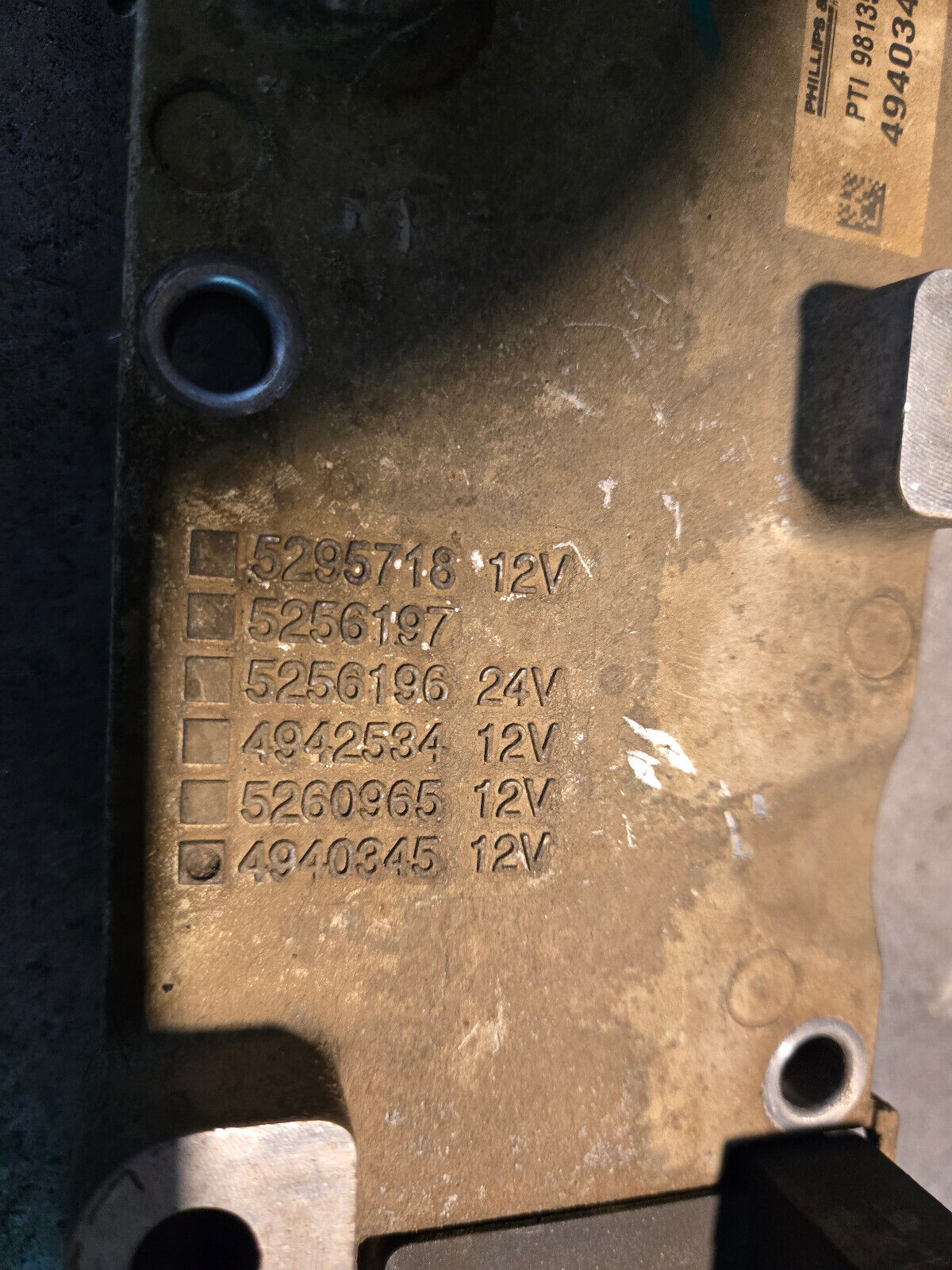 4940345 CUMMINS 6.7 6.7L INTAKE MANIFOLD GRID HEATER REF575