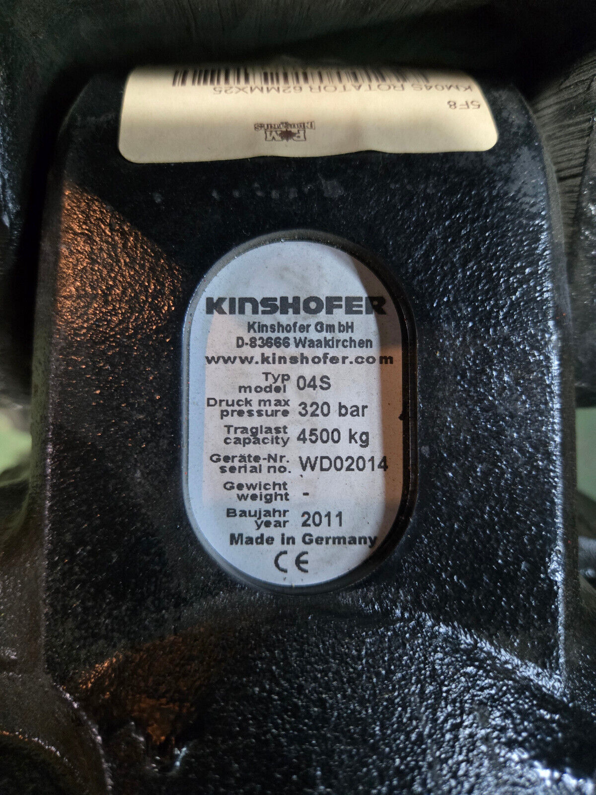 NEW KINSHOFER KM 04 S Rotator 04S 4500KG