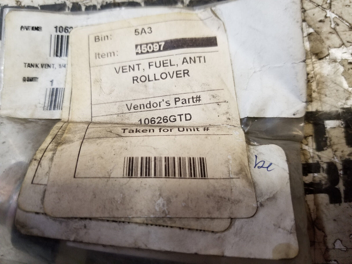 Peterbilt Vent-Tank Rollover 1/4 Npt ID: 10626GTD