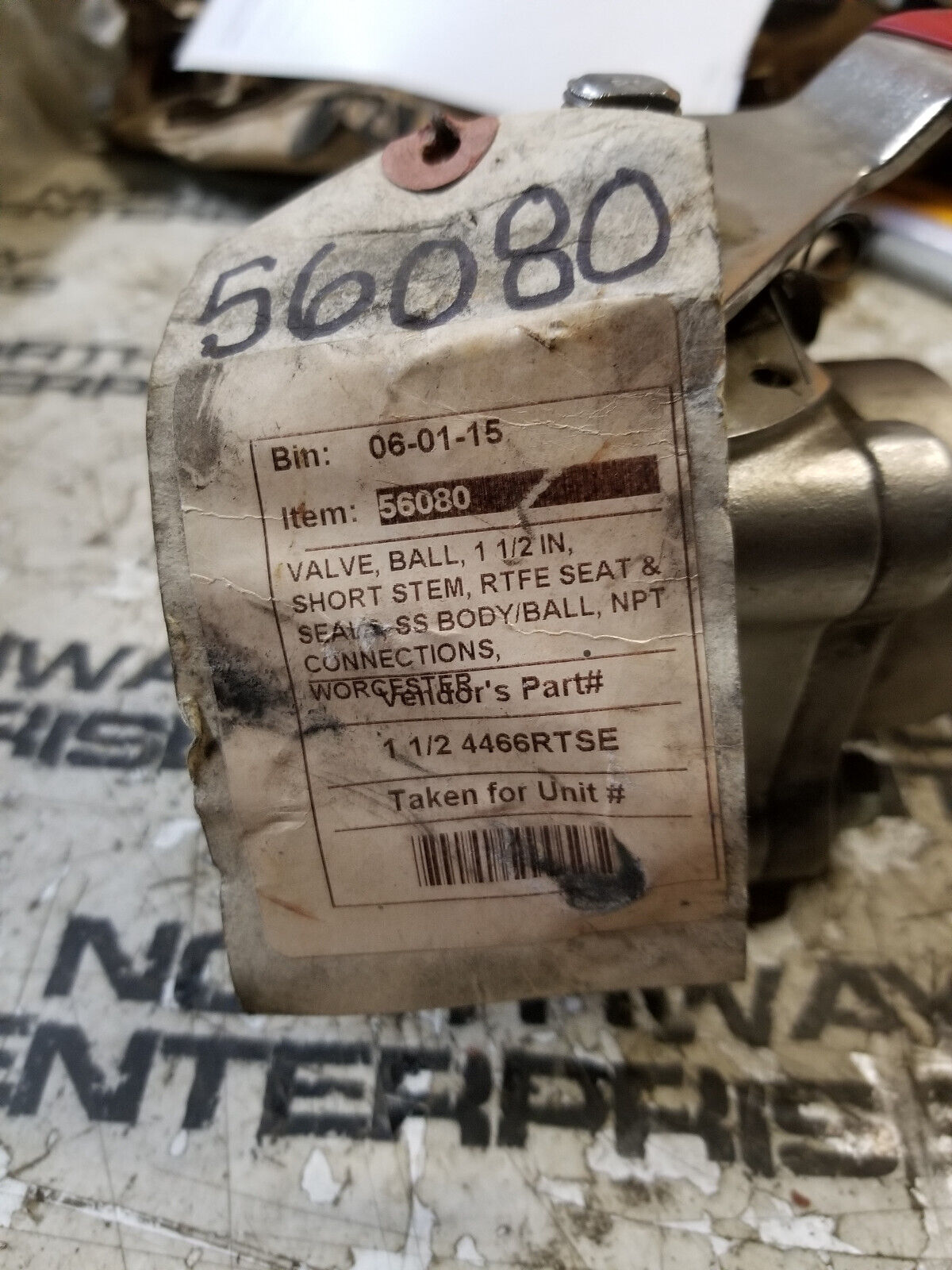 WORCESTER A351  CF8M HCPC 4466RTSE 1 1/2" Ball Valve