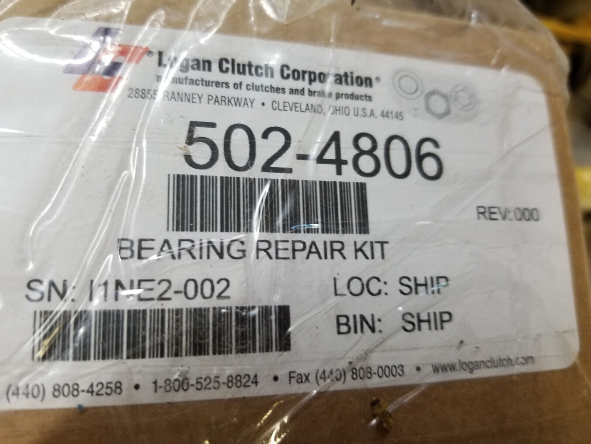 LOGAN CLUTCH 502-4806 BEARING REPAIR KIT 012-0036 080-0015