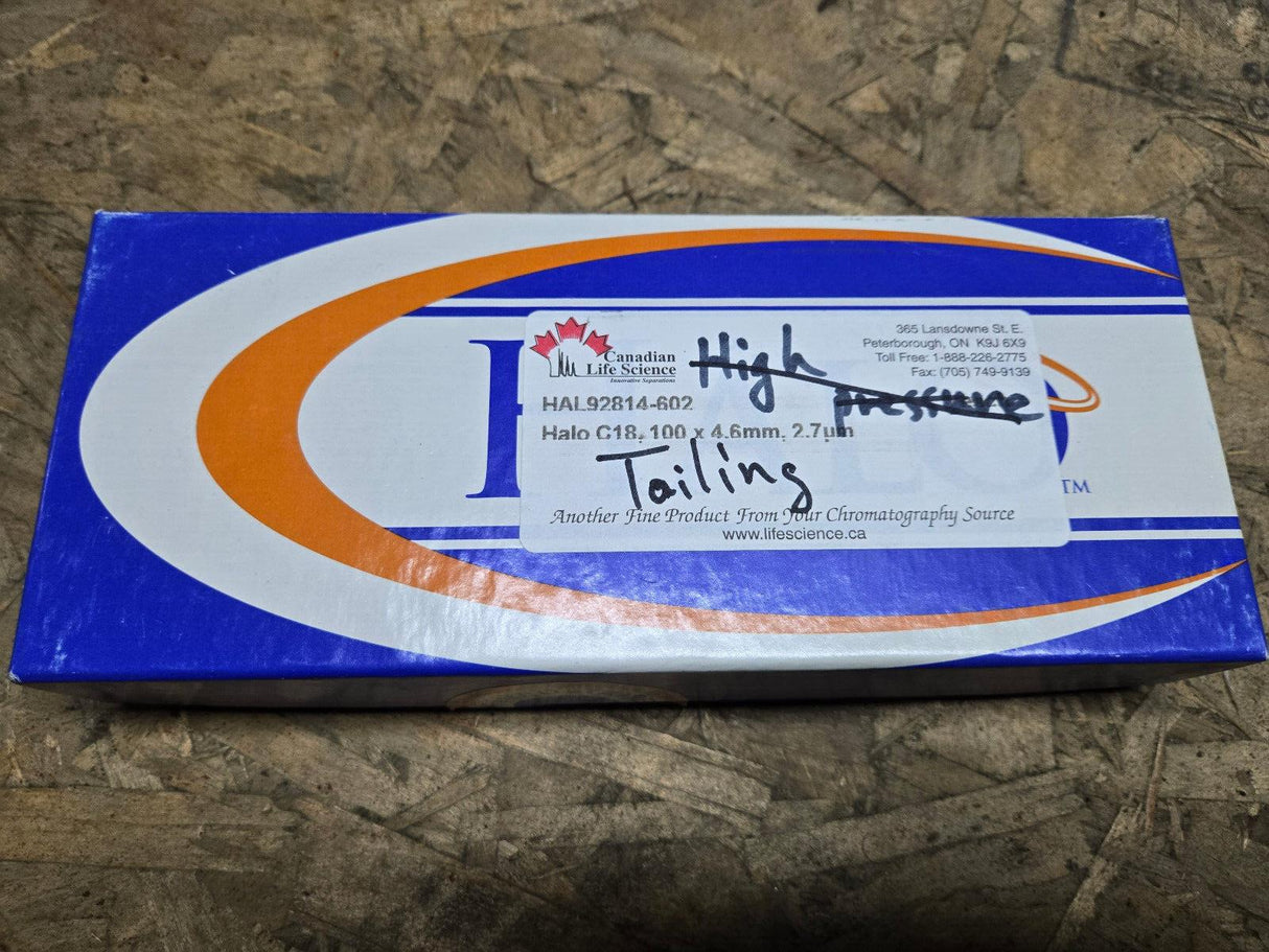 HALO 92814-602 C18 2.7 m, 100 x 4.6 mm HPLC Column