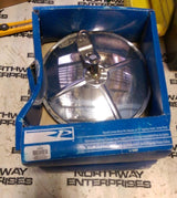 TRP SA8S 8-1/2" Stainless Convex Center Pivot Mirror w/ L Bracket Free