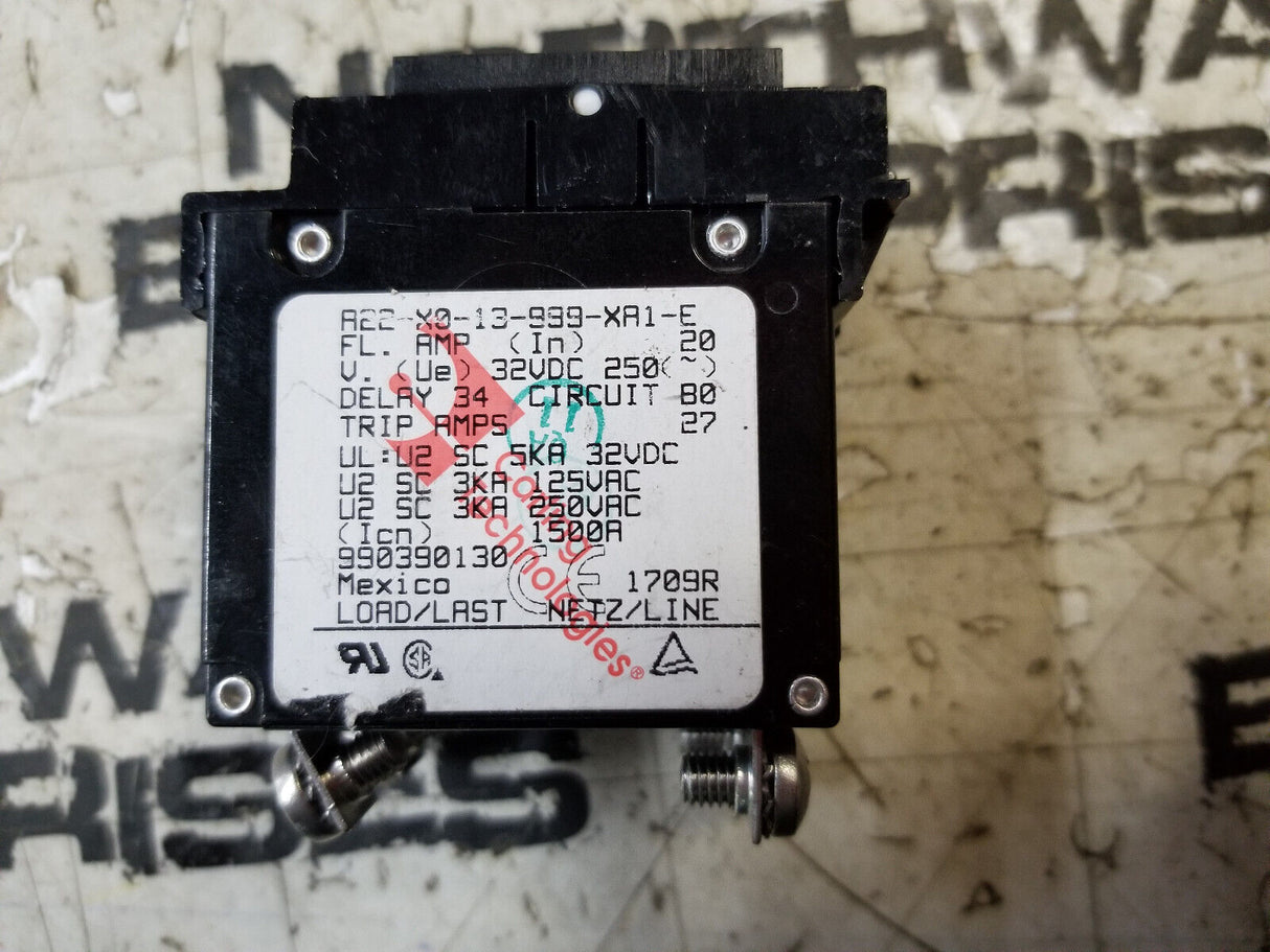 A22-X0-13-999-XA1-E BREAKER 20A BLUE SEA