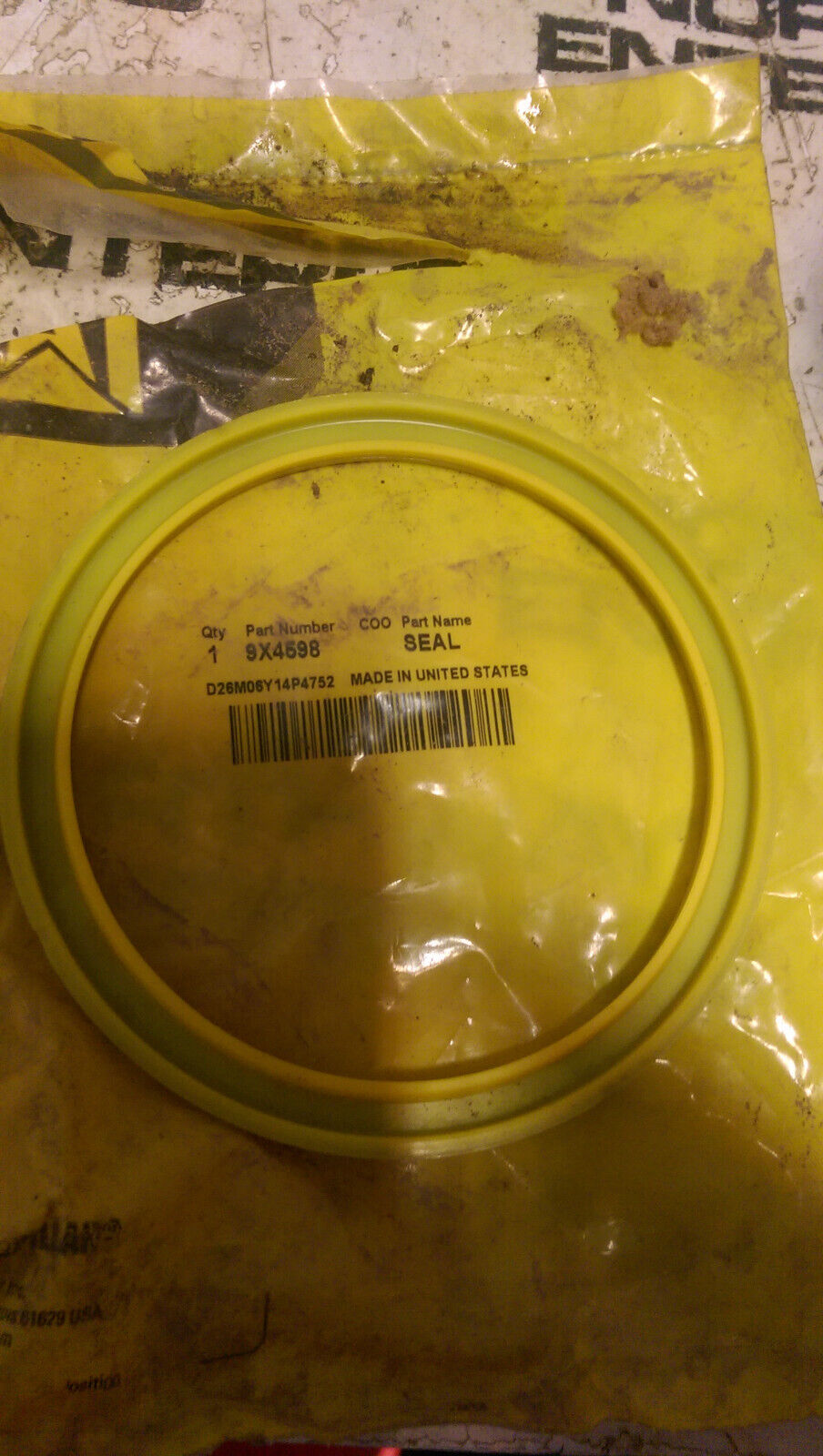 9X4598 CATERPILLAR SEAL 9X-4598