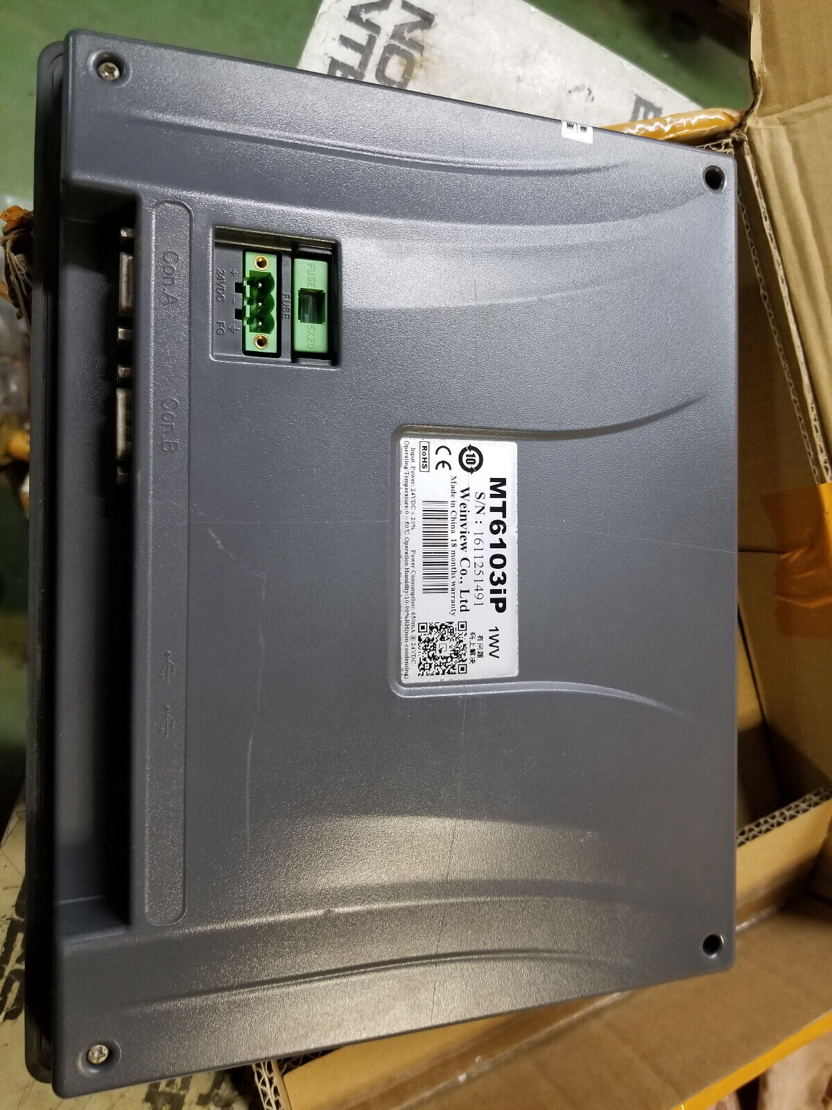 WEINTEK MT6103iP Touch Panel HMI New MT6103iP