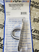 Sea-Dog 089704-1 Stainless Steel Oblong Eye Plate 7/8" x 7/8" Eye