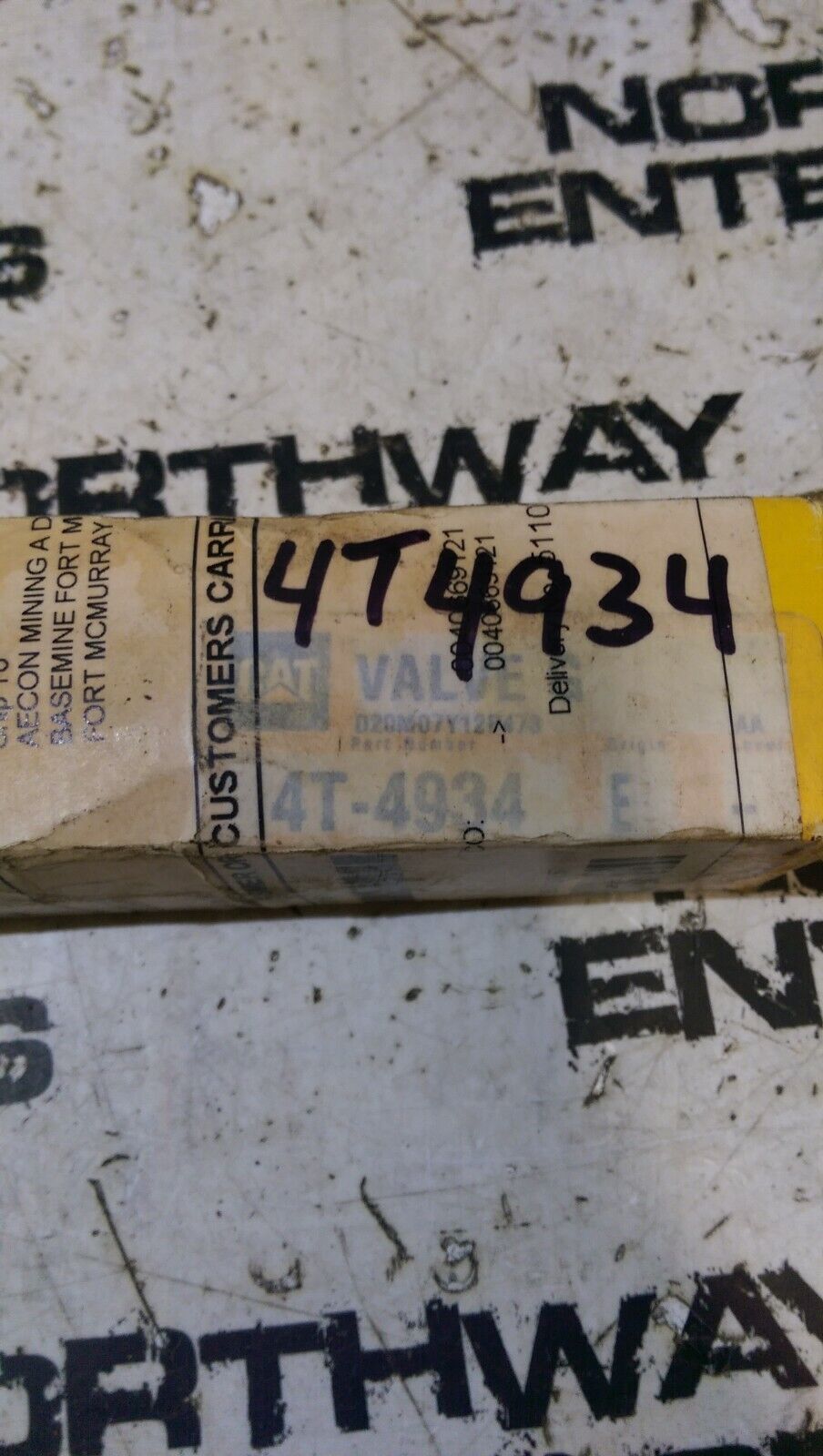 CATERPILLAR 4T-4934: VALVE G