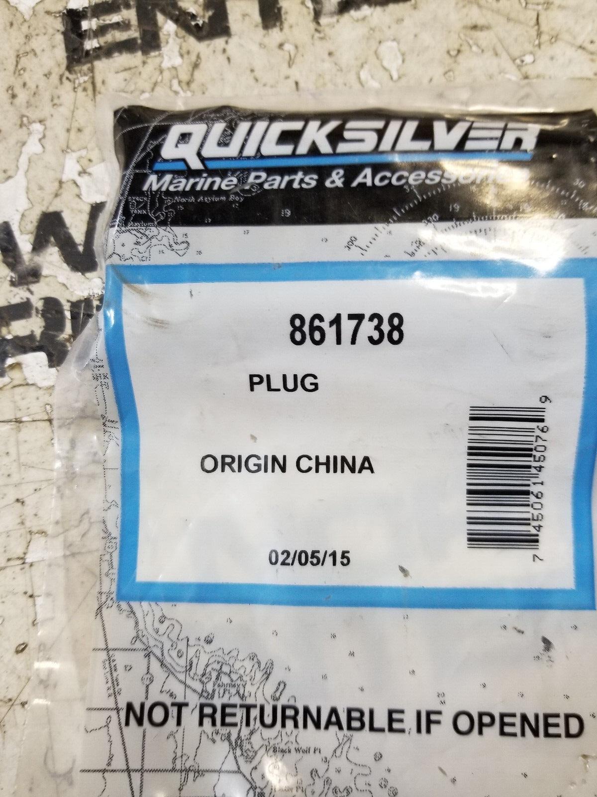 Genuine Mercury Mercruiser Water Plug 861738
