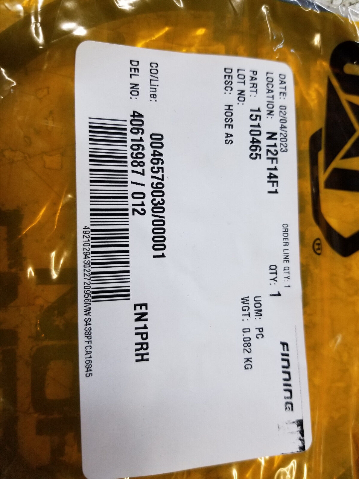 151-0465 CAT HOSE ASSEMBLY 1510465