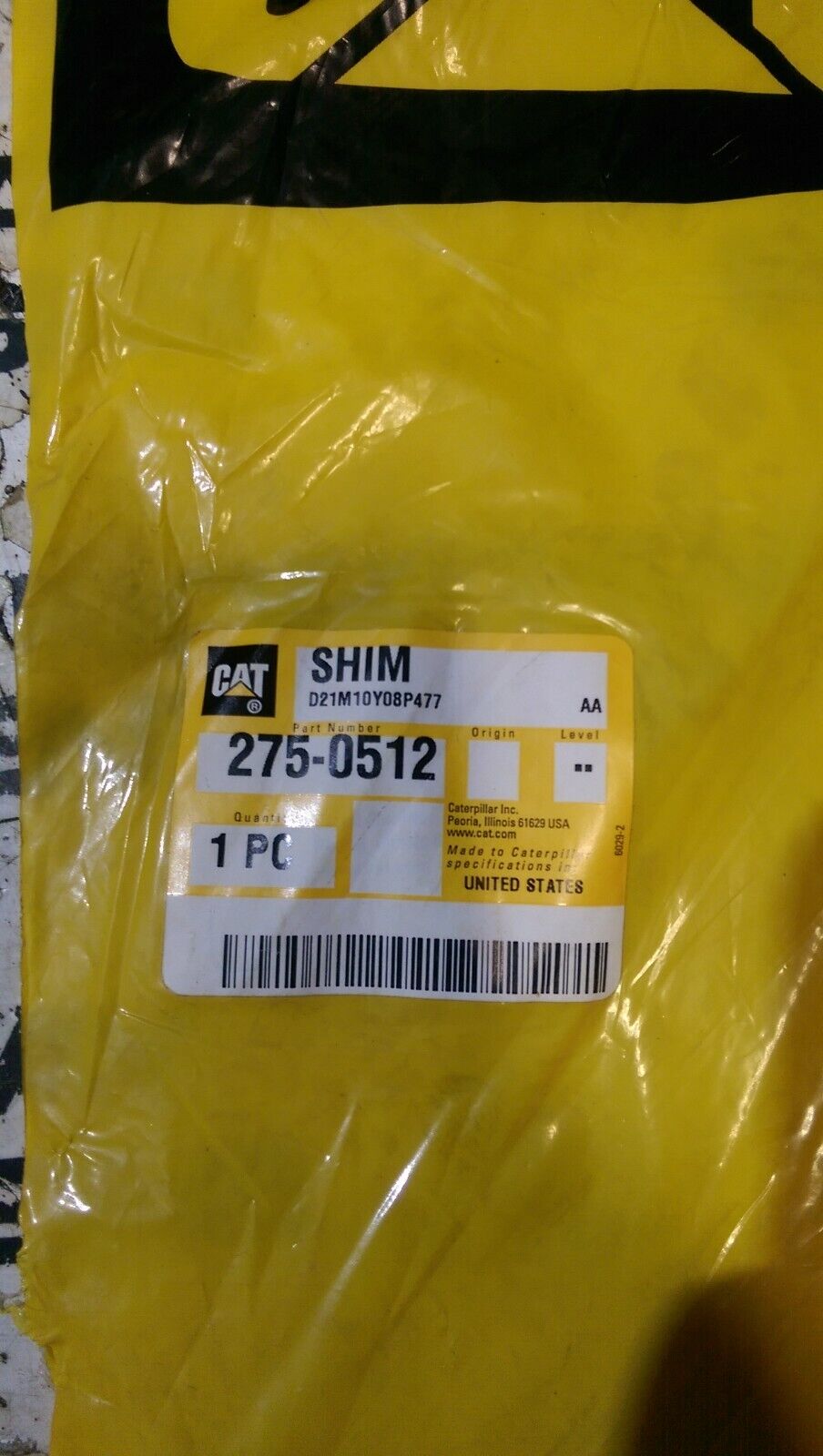 CATERPILLAR 275-0512 SHIM
