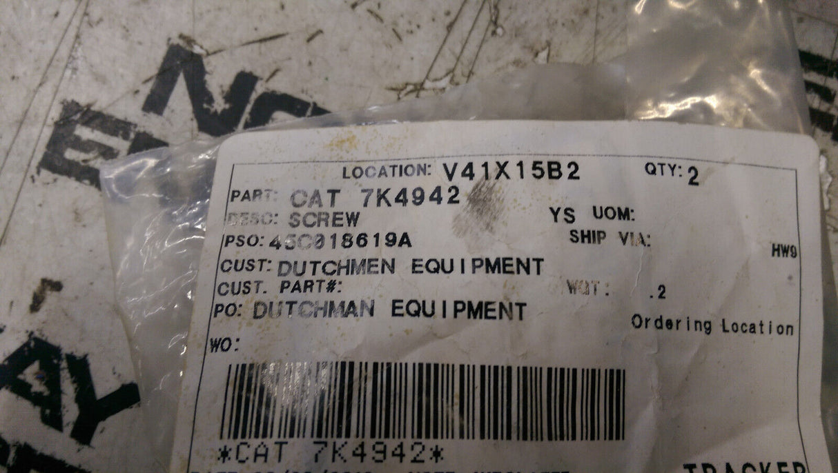 7K4942 CAT 7K-4942 PURGE SCREW PAIR