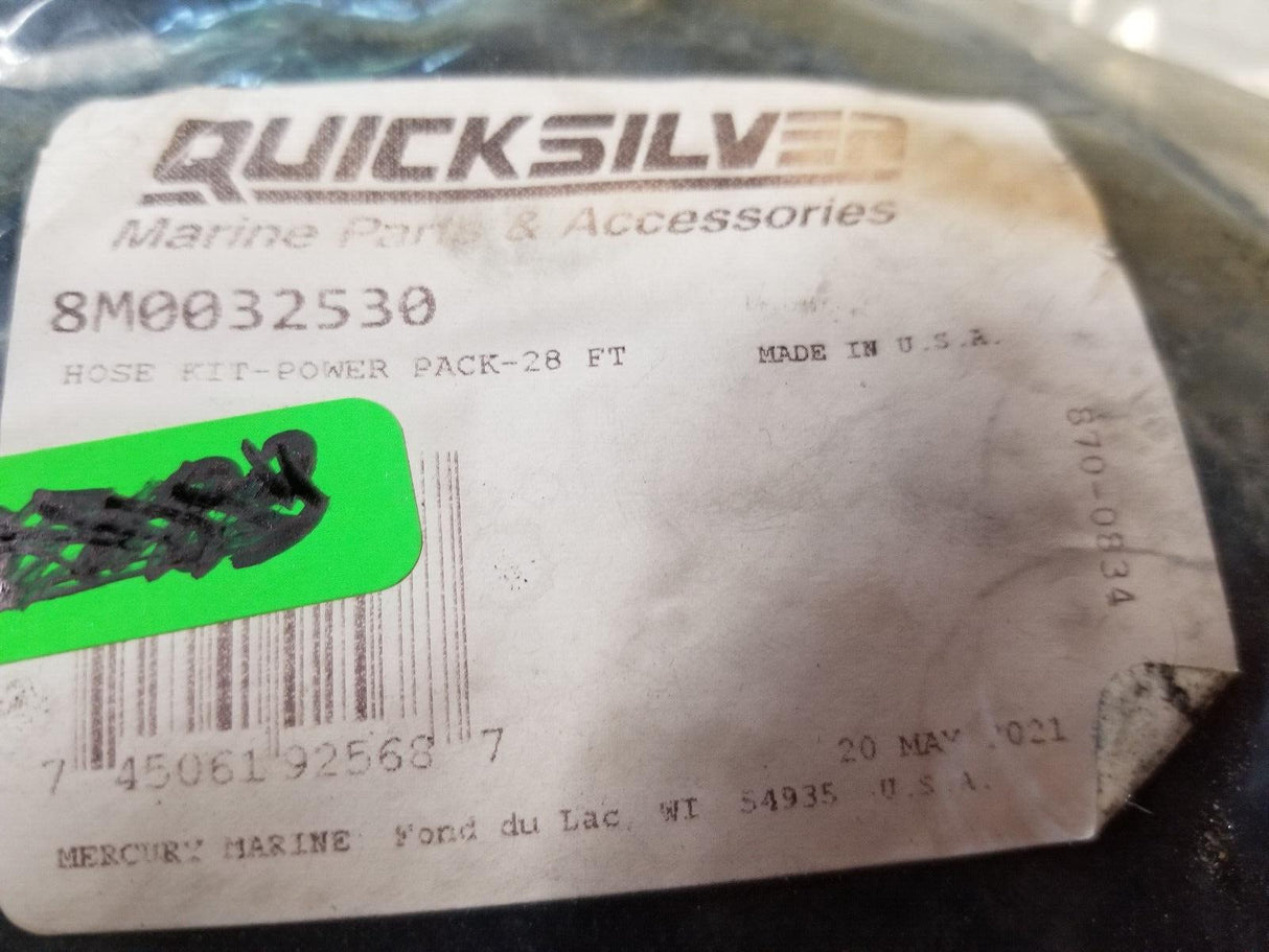MERCURY QUICKSILVER HOSE KIT 8M0032530 32-8M0032530 POWER PACK 28FT