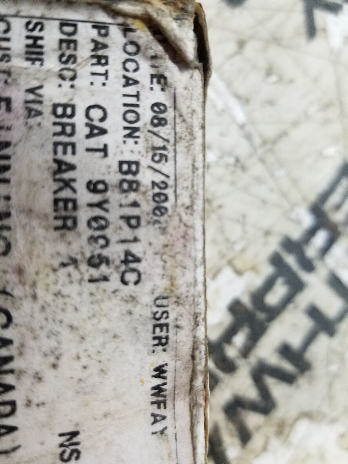 CATERPILLAR 9Y-0951 BREAKER 9Y0951 40A