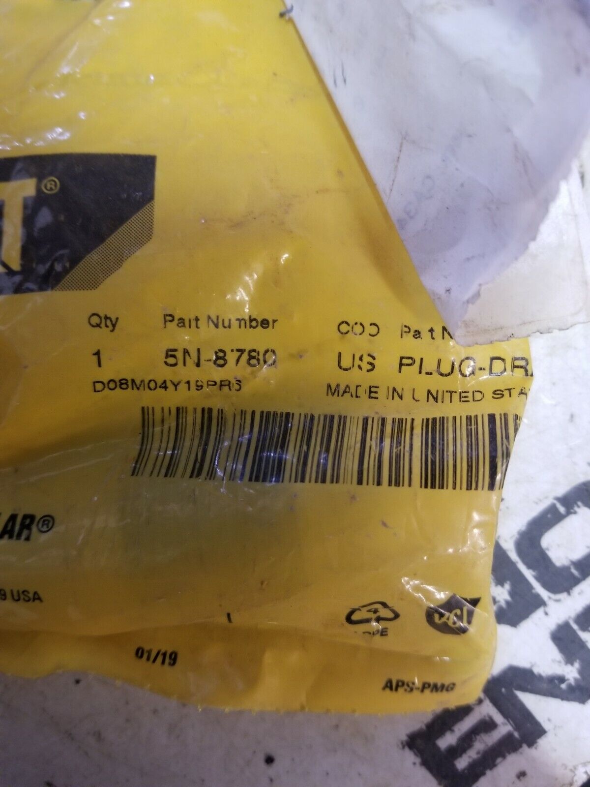 5N-8780 CATERPILLAR PLUG