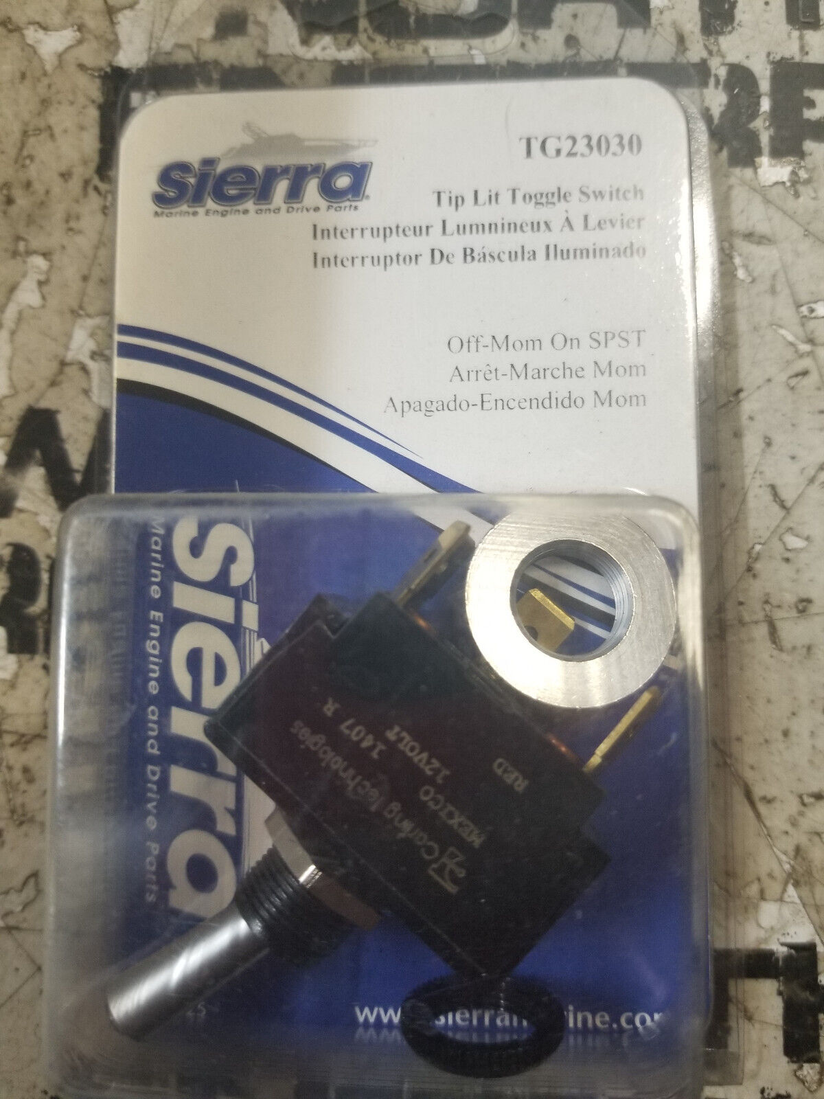 Sierra Switch Toggle (Mom On)-Off SPST TG23030