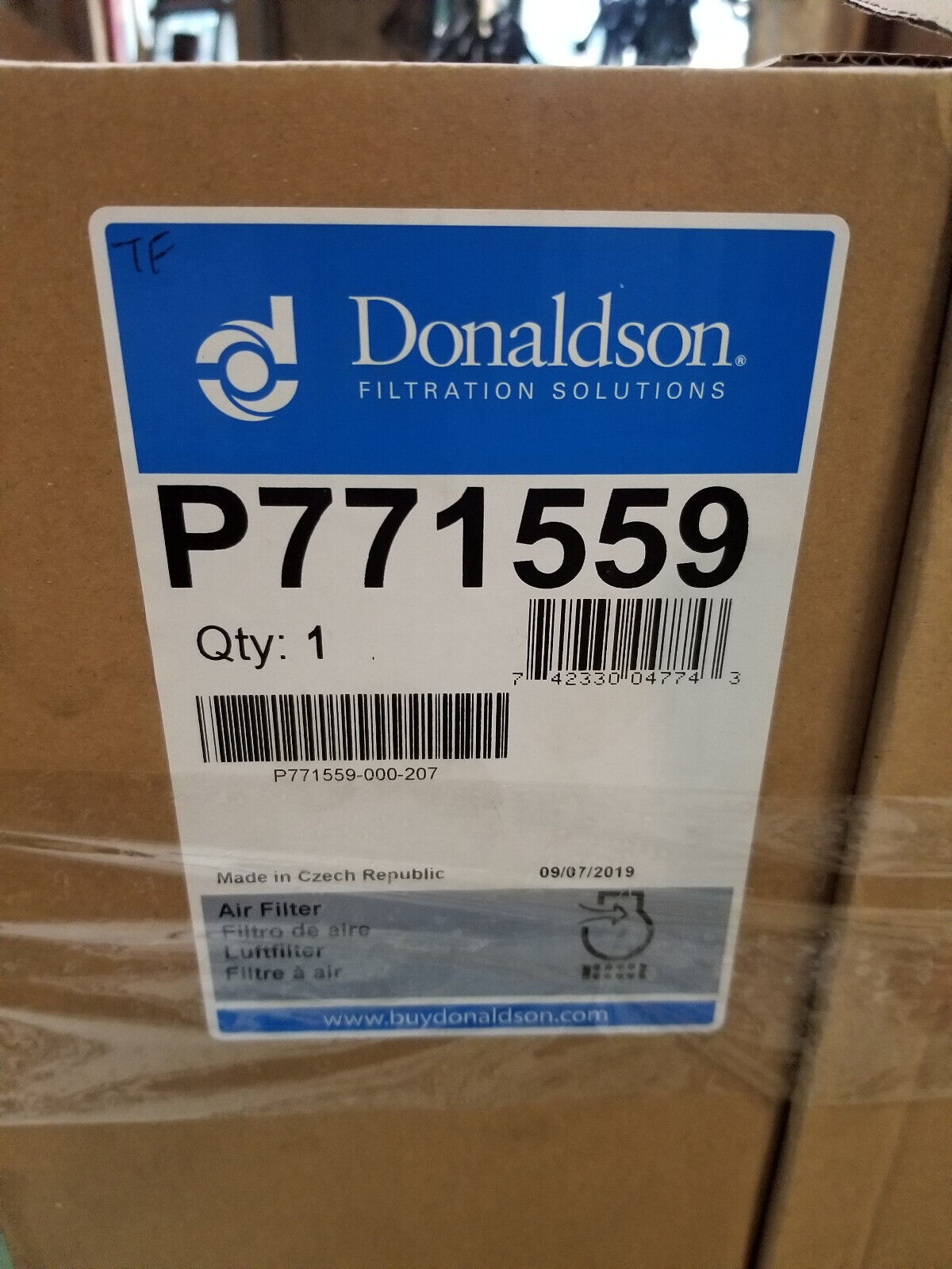 LOT OF 2PC - P771559 DONALDSON AIR FILTER
