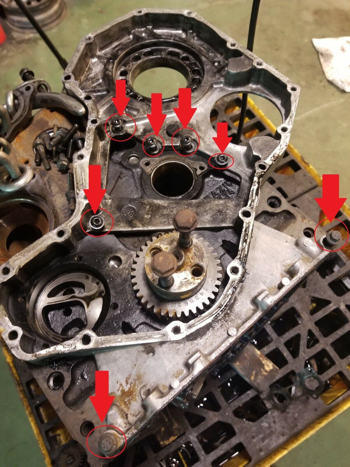 98-02 5.9L Cummins Timing gear housing bolts