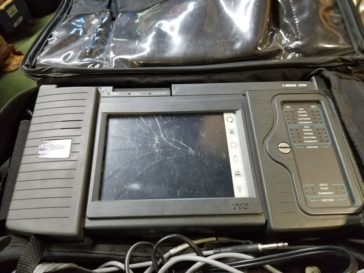 ACTERNA TTC2000 TESTPAD FOR PARTS SCREEN BROKEN, POWERS UP