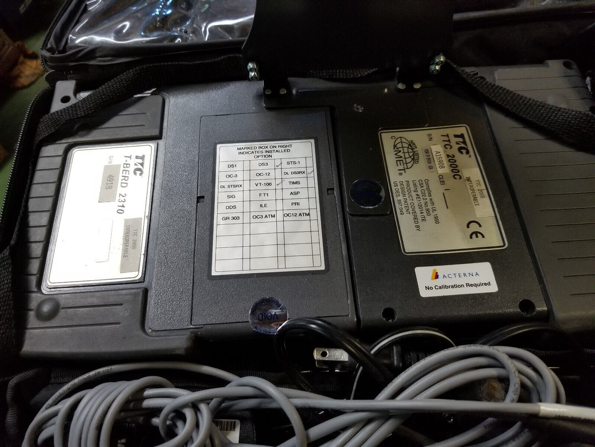 ACTERNA TTC2000 TESTPAD FOR PARTS SCREEN BROKEN, POWERS UP