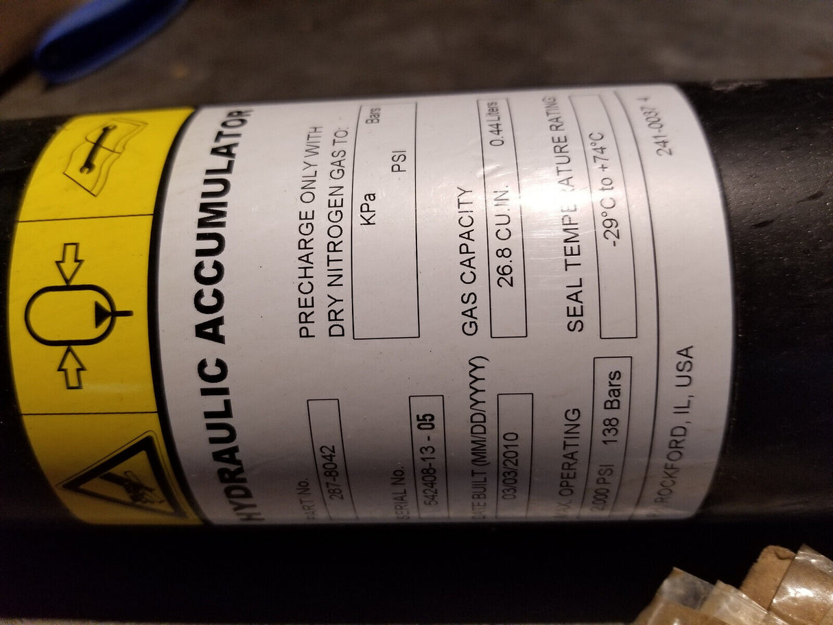 CATERPILLAR 287-8042 76.2mm Outer Diameter Accumulator  2878042