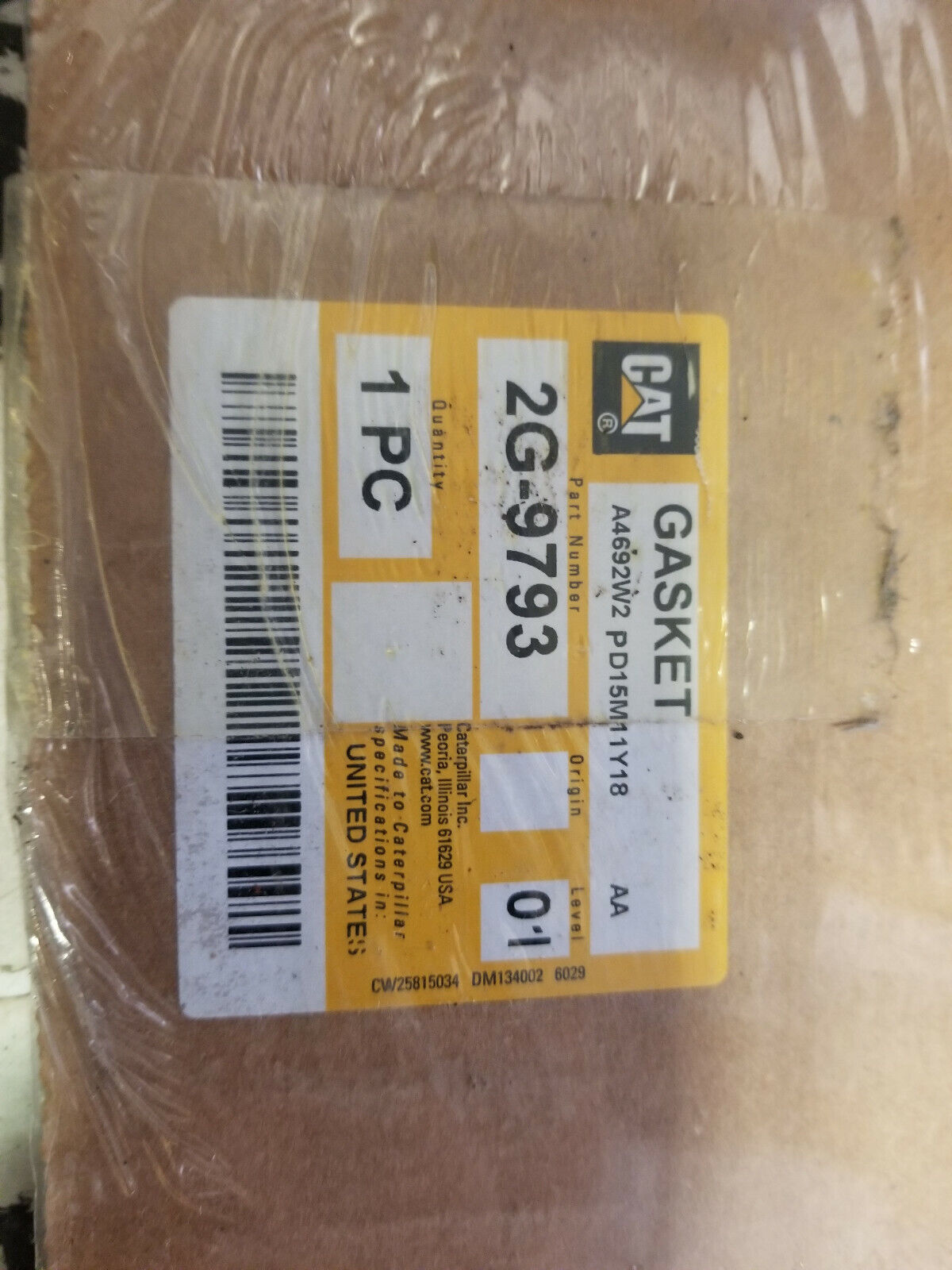 2G-9793 CATERPILLAR GASKET