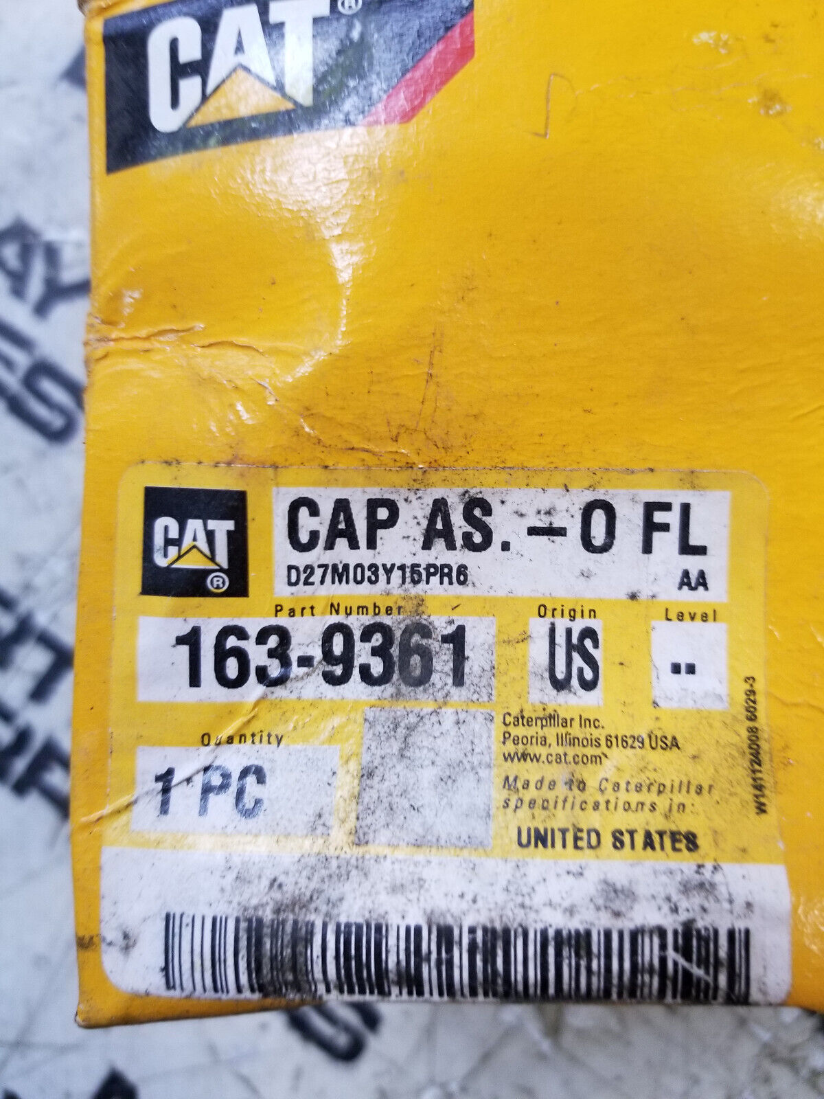 CATERPILLAR CAP 163-9361 1639361
