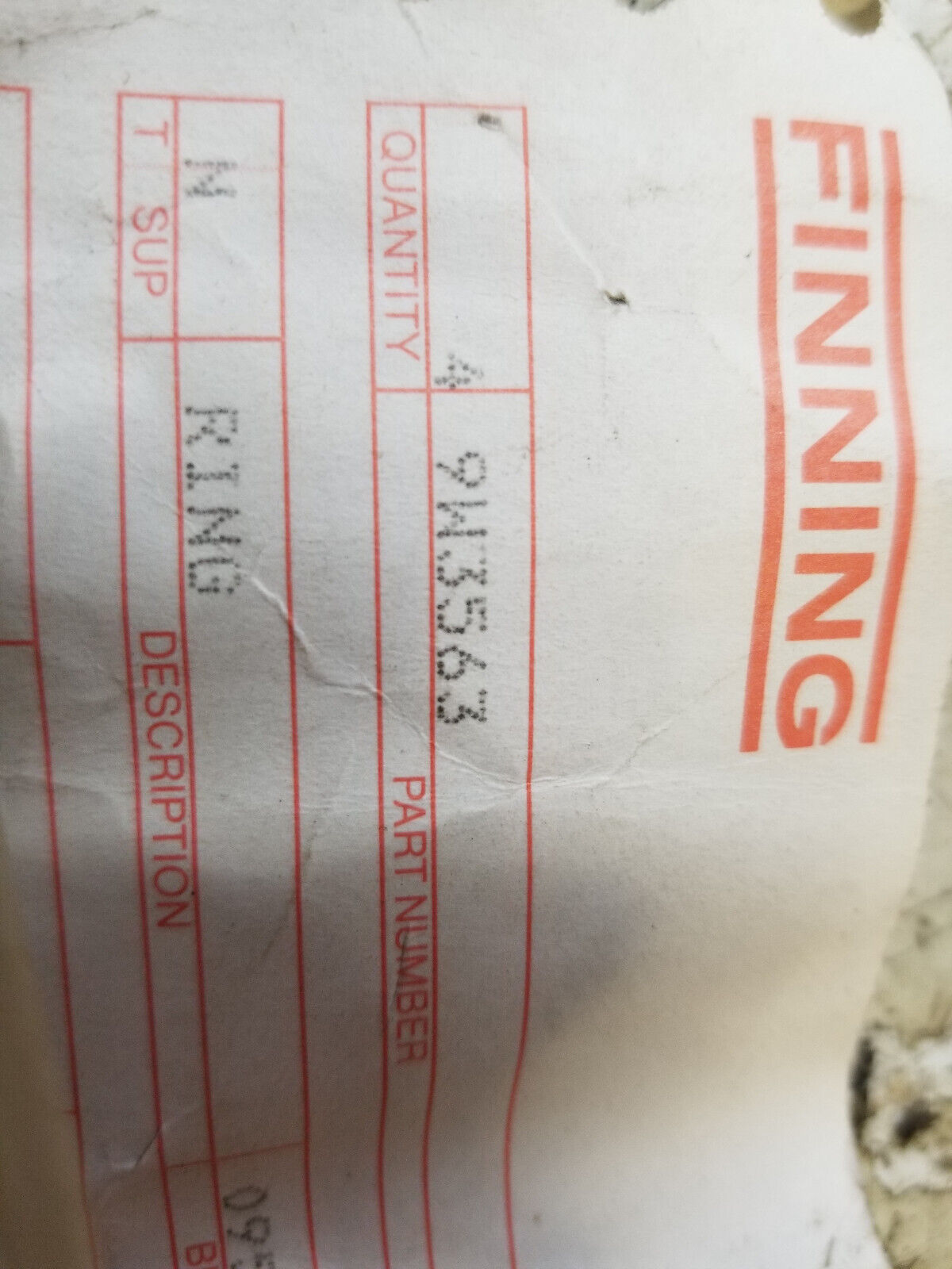 LOT OF 6 PC - CATERPILLAR 9W-3563 SEAL RING 9W3563
