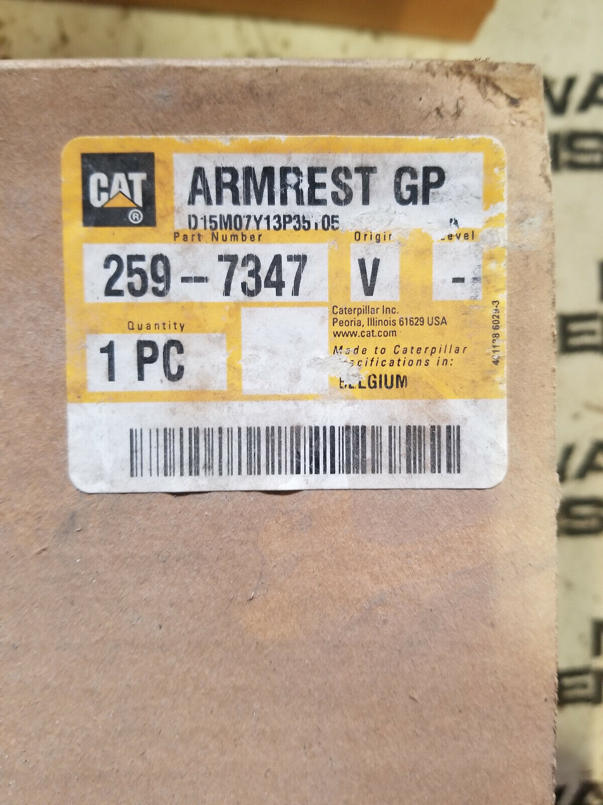 259-7347 CATERPILLAR Armrest Assembly