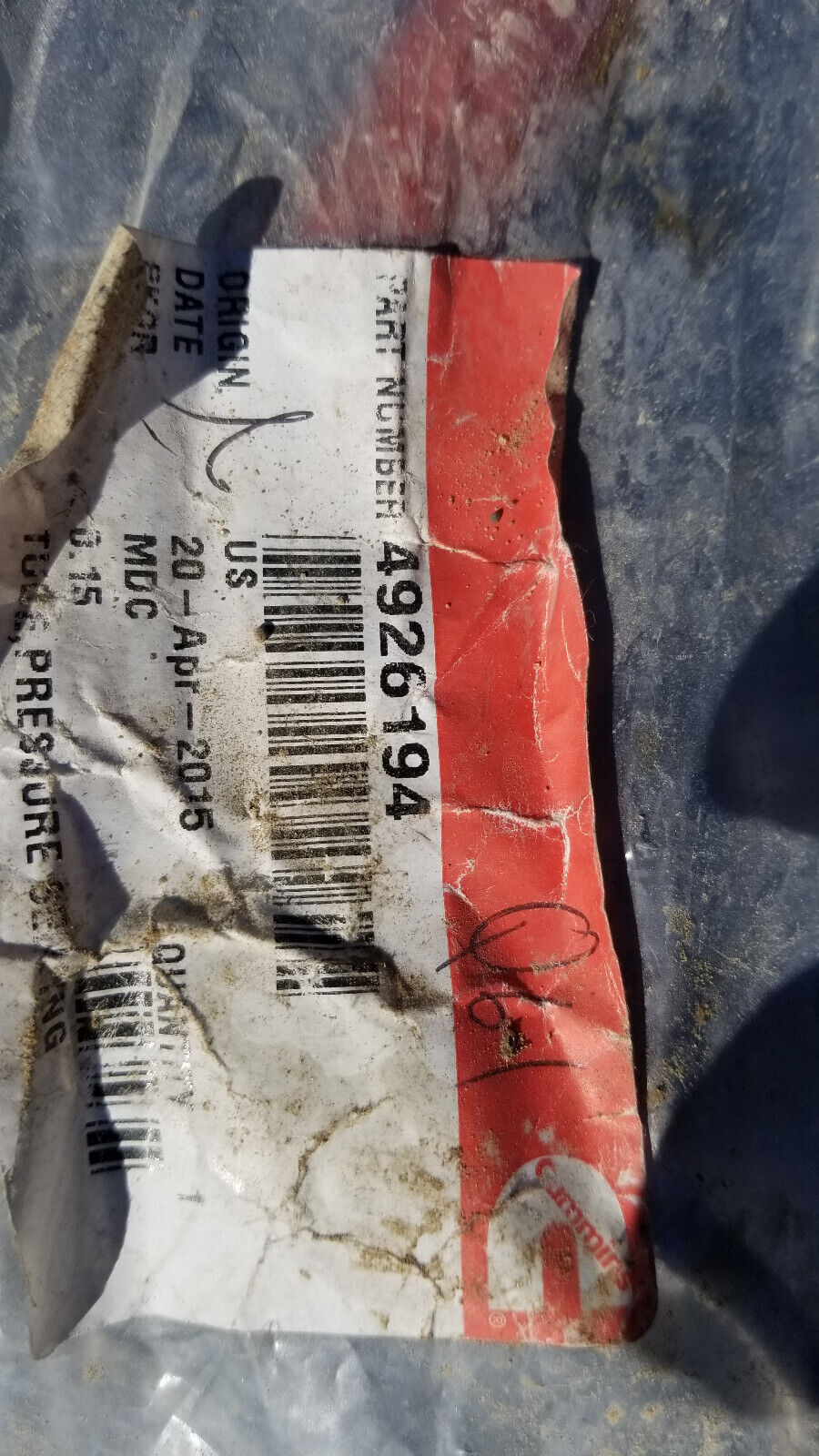 4926194 Cummins Tube Pressure Sensing